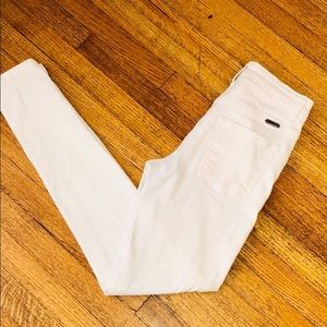 KanCan white high waisted skinny jeans